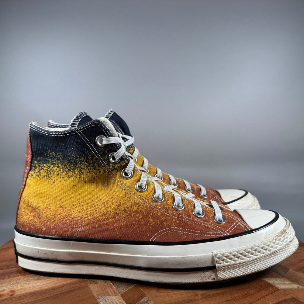 Converse Chuck 70 Hi Digital Gradient Sunset Orange Navy 163157C Womens 8.5